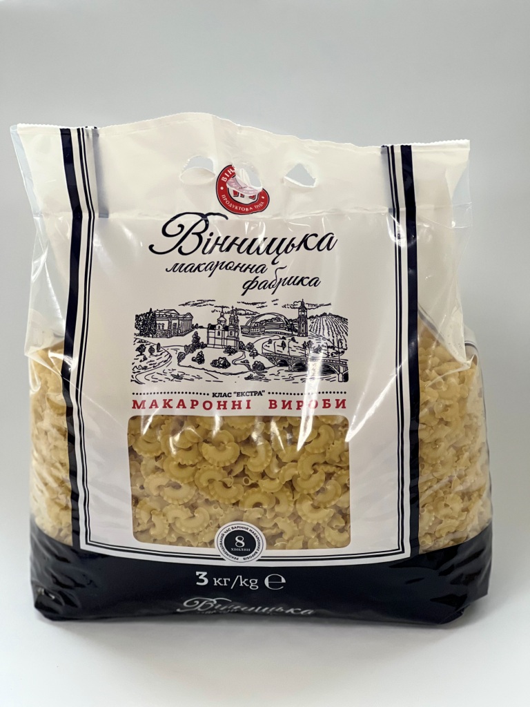 Макаронні вироби фігурні ВІННИЦЬКА МАКАРОННА ФАБРИКА Гребінці 3 кг